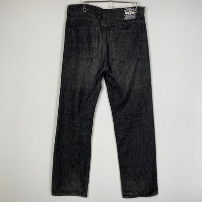 【中古品】【メンズ】 STUSSY ステューシー WORK GEAR 90’s DENIM PANT ワーク ギア 90年代 デニム パンツ ボトムス ジーンズ 153-260922-sa-19-teih サイズ：34/31 カラー：ブラック 万代Net店
