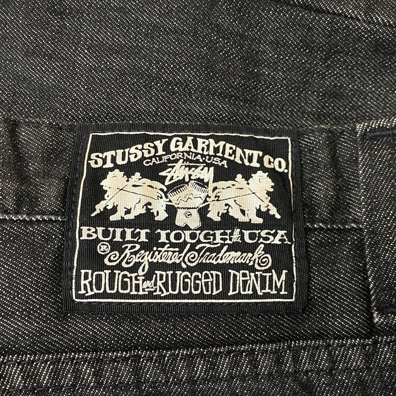 【中古品】【メンズ】 STUSSY ステューシー WORK GEAR 90’s DENIM PANT ワーク ギア 90年代 デニム パンツ ボトムス ジーンズ 153-260922-sa-19-teih サイズ：34/31 カラー：ブラック 万代Net店
