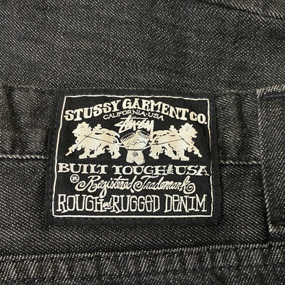 【中古品】【メンズ】 STUSSY ステューシー WORK GEAR 90’s DENIM PANT ワーク ギア 90年代 デニム パンツ ボトムス ジーンズ 153-260922-sa-19-teih サイズ：34/31 カラー：ブラック 万代Net店