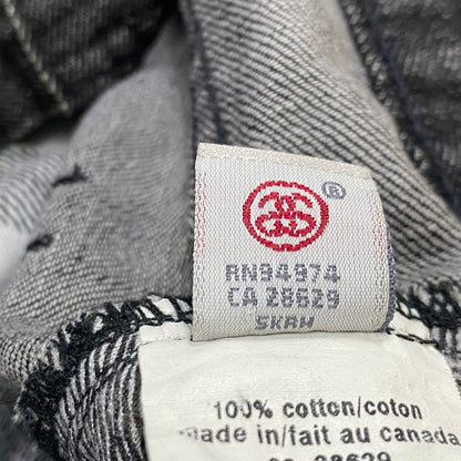 【中古品】【メンズ】 STUSSY ステューシー WORK GEAR 90’s DENIM PANT ワーク ギア 90年代 デニム パンツ ボトムス ジーンズ 153-260922-sa-19-teih サイズ：34/31 カラー：ブラック 万代Net店