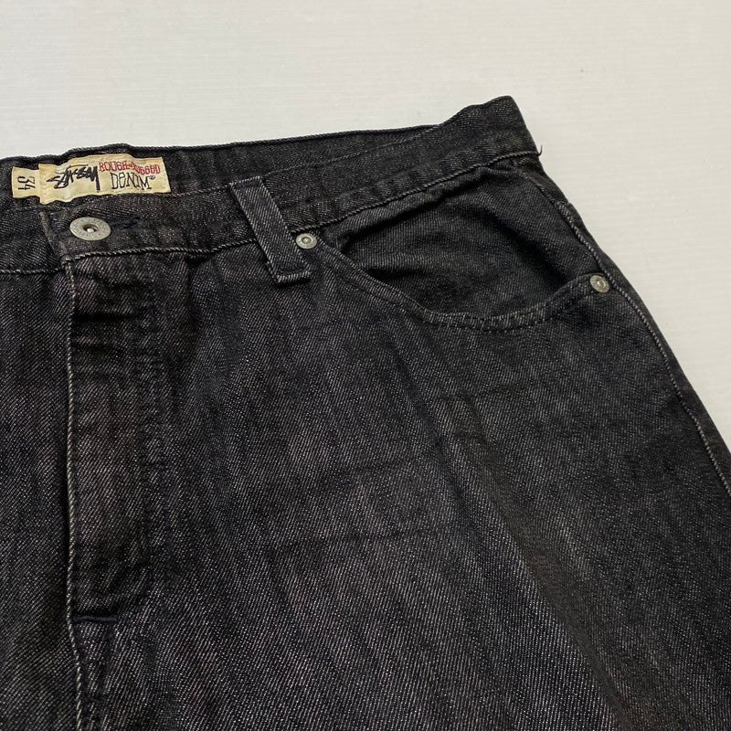 【中古品】【メンズ】 STUSSY ステューシー WORK GEAR 90’s DENIM PANT ワーク ギア 90年代 デニム パンツ ボトムス ジーンズ 153-260922-sa-19-teih サイズ：34/31 カラー：ブラック 万代Net店