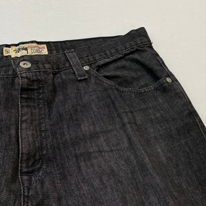 【中古品】【メンズ】 STUSSY ステューシー WORK GEAR 90’s DENIM PANT ワーク ギア 90年代 デニム パンツ ボトムス ジーンズ 153-260922-sa-19-teih サイズ：34/31 カラー：ブラック 万代Net店