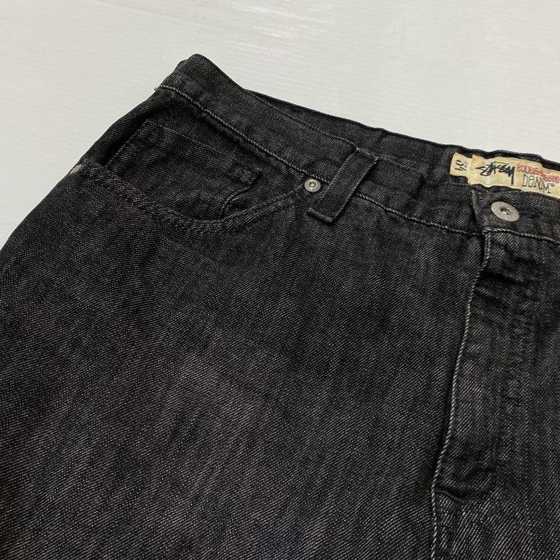 【中古品】【メンズ】 STUSSY ステューシー WORK GEAR 90’s DENIM PANT ワーク ギア 90年代 デニム パンツ ボトムス ジーンズ 153-260922-sa-19-teih サイズ：34/31 カラー：ブラック 万代Net店