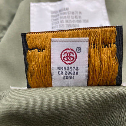 【中古品】【メンズ】 STUSSY ステューシー × ALPHA INDUSTRIES アルファ インダスト 別注コラボ MILITARY JACKET M-65 ミリタリー ジャケット アウター 145-260922-sa-05-teih サイズ：L-R カラー：グリーン 万代Net店