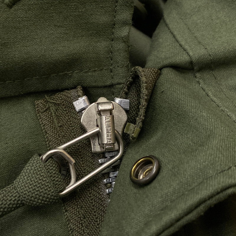【中古品】【メンズ】 STUSSY ステューシー × ALPHA INDUSTRIES アルファ インダスト 別注コラボ MILITARY JACKET M-65 ミリタリー ジャケット アウター 145-260922-sa-05-teih サイズ：L-R カラー：グリーン 万代Net店