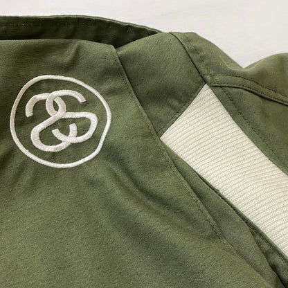 【中古品】【メンズ】 STUSSY ステューシー × ALPHA INDUSTRIES アルファ インダスト 別注コラボ MILITARY JACKET M-65 ミリタリー ジャケット アウター 145-260922-sa-05-teih サイズ：L-R カラー：グリーン 万代Net店