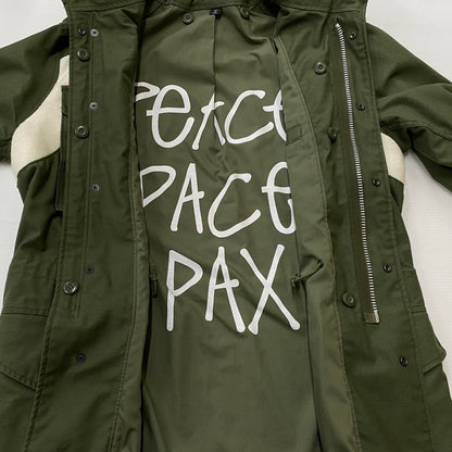 【中古品】【メンズ】 STUSSY ステューシー × ALPHA INDUSTRIES アルファ インダスト 別注コラボ MILITARY JACKET M-65 ミリタリー ジャケット アウター 145-260922-sa-05-teih サイズ：L-R カラー：グリーン 万代Net店