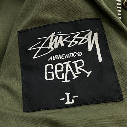【中古品】【メンズ】 STUSSY ステューシー × ALPHA INDUSTRIES アルファ インダスト 別注コラボ MILITARY JACKET M-65 ミリタリー ジャケット アウター 145-260922-sa-05-teih サイズ：L-R カラー：グリーン 万代Net店