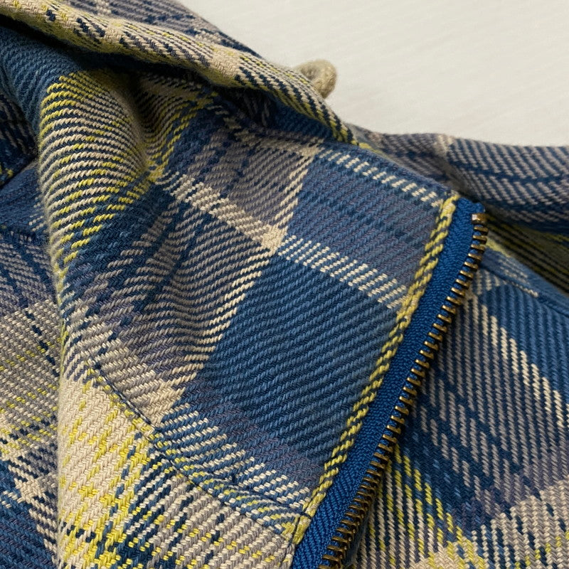 【中古品】【メンズ】 STUSSY ステューシー FLANNEL PARKA フランネル パーカー 長袖 ジップアップパーカー 金タグ 142-260922-sa-09-teih サイズ：L カラー：チェック 万代Net店