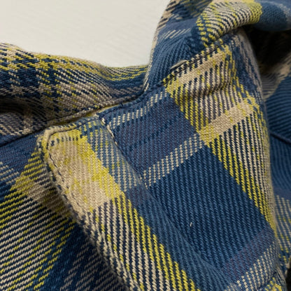 【中古品】【メンズ】 STUSSY ステューシー FLANNEL PARKA フランネル パーカー 長袖 ジップアップパーカー 金タグ 142-260922-sa-09-teih サイズ：L カラー：チェック 万代Net店