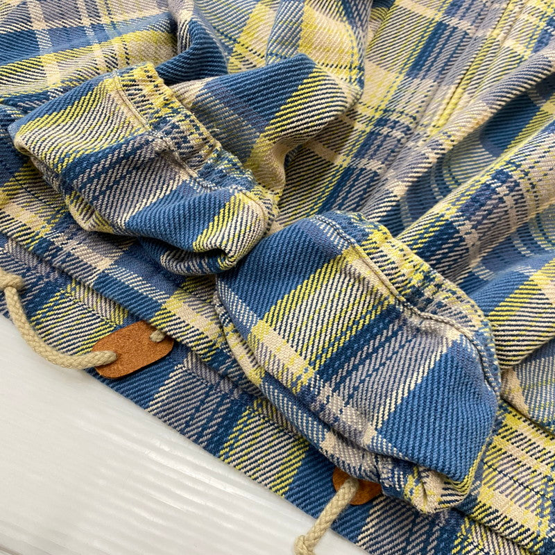 【中古品】【メンズ】 STUSSY ステューシー FLANNEL PARKA フランネル パーカー 長袖 ジップアップパーカー 金タグ 142-260922-sa-09-teih サイズ：L カラー：チェック 万代Net店