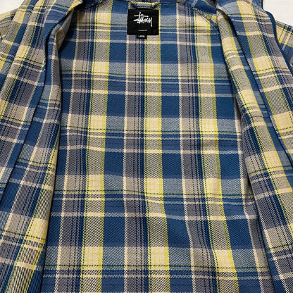 【中古品】【メンズ】 STUSSY ステューシー FLANNEL PARKA フランネル パーカー 長袖 ジップアップパーカー 金タグ 142-260922-sa-09-teih サイズ：L カラー：チェック 万代Net店