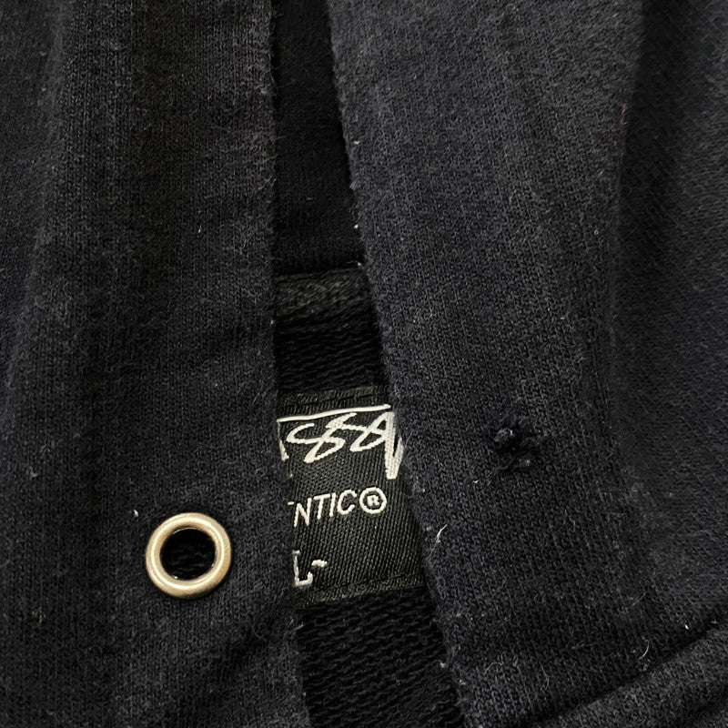 【中古品】【メンズ】 STUSSY ステューシー ZIP UP HOODIE ジップ アップ フーディ トップス 142-260922-sa-11-teih サイズ：L カラー：ブラック 万代Net店