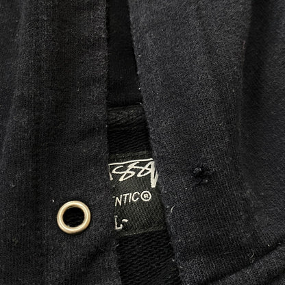 【中古品】【メンズ】 STUSSY ステューシー ZIP UP HOODIE ジップ アップ フーディ トップス 142-260922-sa-11-teih サイズ：L カラー：ブラック 万代Net店