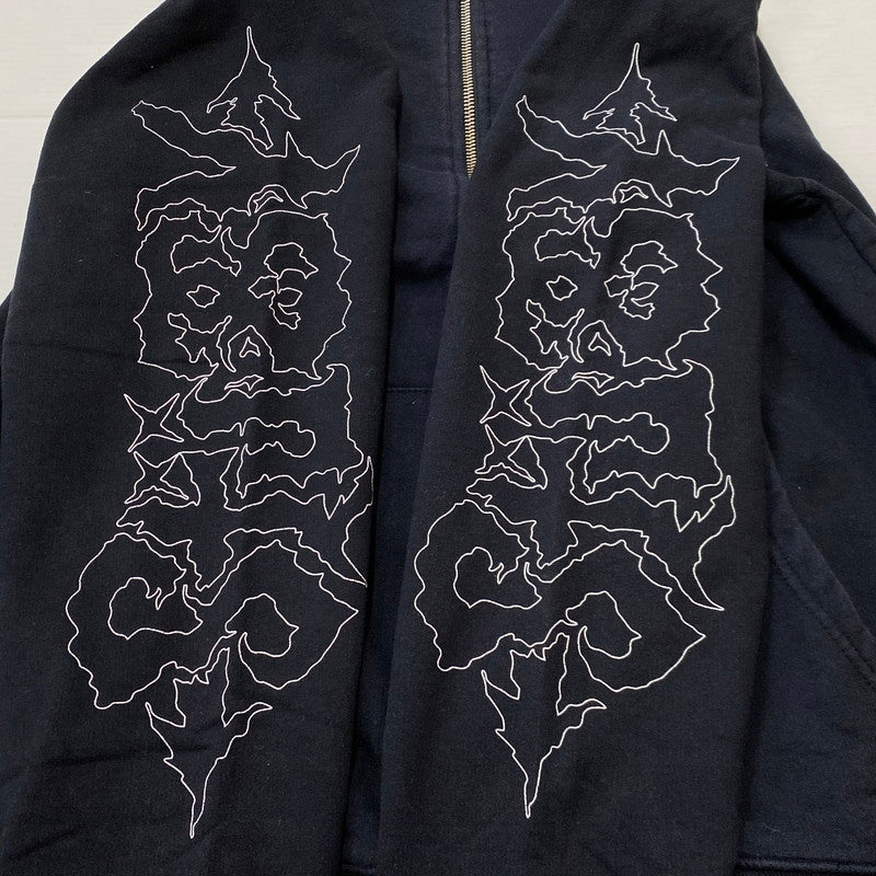 【中古品】【メンズ】 STUSSY ステューシー ZIP UP HOODIE ジップ アップ フーディ トップス 142-260922-sa-11-teih サイズ：L カラー：ブラック 万代Net店