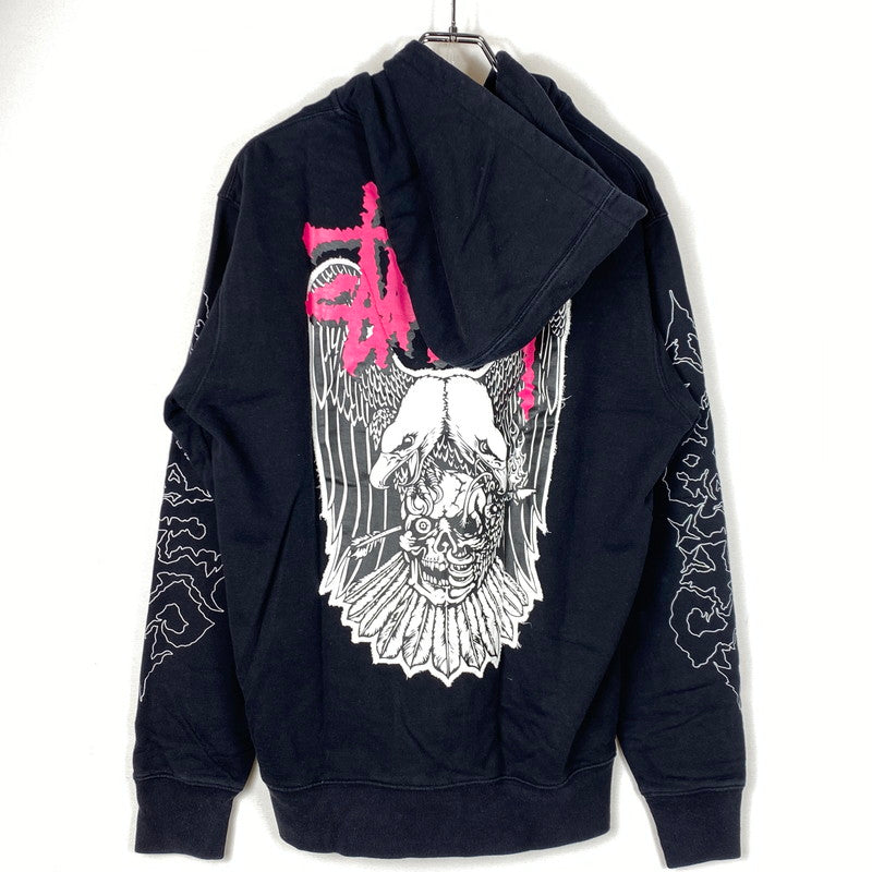 【中古品】【メンズ】 STUSSY ステューシー ZIP UP HOODIE ジップ アップ フーディ トップス 142-260922-sa-11-teih サイズ：L カラー：ブラック 万代Net店