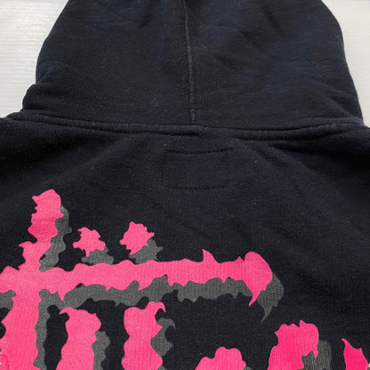 【中古品】【メンズ】 STUSSY ステューシー ZIP UP HOODIE ジップ アップ フーディ トップス 142-260922-sa-11-teih サイズ：L カラー：ブラック 万代Net店