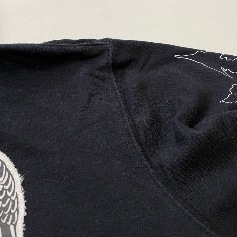 【中古品】【メンズ】 STUSSY ステューシー ZIP UP HOODIE ジップ アップ フーディ トップス 142-260922-sa-11-teih サイズ：L カラー：ブラック 万代Net店