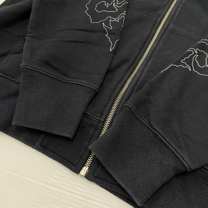 【中古品】【メンズ】 STUSSY ステューシー ZIP UP HOODIE ジップ アップ フーディ トップス 142-260922-sa-11-teih サイズ：L カラー：ブラック 万代Net店