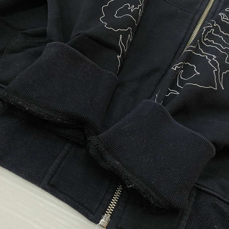 【中古品】【メンズ】 STUSSY ステューシー ZIP UP HOODIE ジップ アップ フーディ トップス 142-260922-sa-11-teih サイズ：L カラー：ブラック 万代Net店