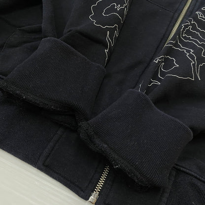 【中古品】【メンズ】 STUSSY ステューシー ZIP UP HOODIE ジップ アップ フーディ トップス 142-260922-sa-11-teih サイズ：L カラー：ブラック 万代Net店