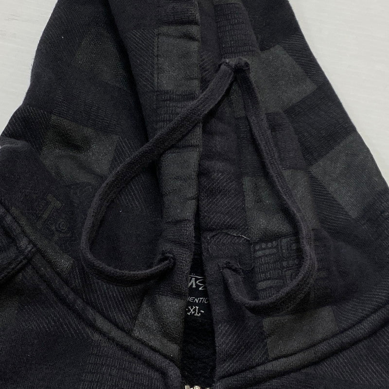 【中古品】【メンズ】 STUSSY ステューシー ZIP UP HOODIE ジップ アップ フーディ トップス 142-260922-sa-12-teih サイズ：XL カラー：ブラック 万代Net店