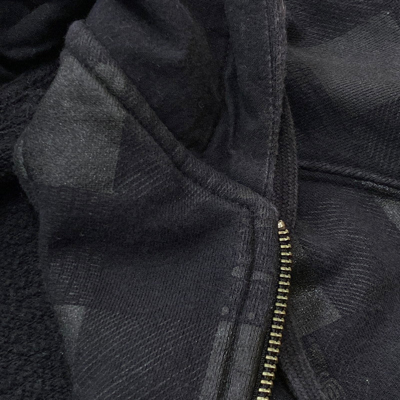 【中古品】【メンズ】 STUSSY ステューシー ZIP UP HOODIE ジップ アップ フーディ トップス 142-260922-sa-12-teih サイズ：XL カラー：ブラック 万代Net店