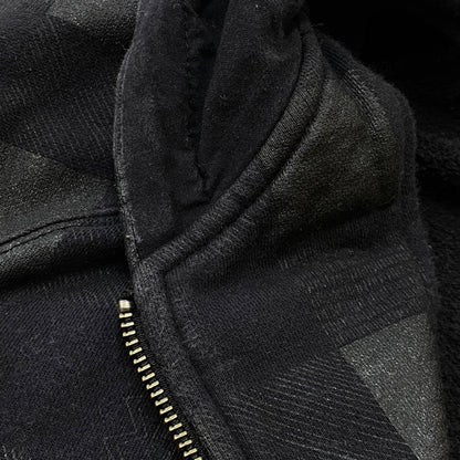 【中古品】【メンズ】 STUSSY ステューシー ZIP UP HOODIE ジップ アップ フーディ トップス 142-260922-sa-12-teih サイズ：XL カラー：ブラック 万代Net店