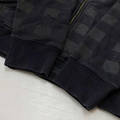 【中古品】【メンズ】 STUSSY ステューシー ZIP UP HOODIE ジップ アップ フーディ トップス 142-260922-sa-12-teih サイズ：XL カラー：ブラック 万代Net店