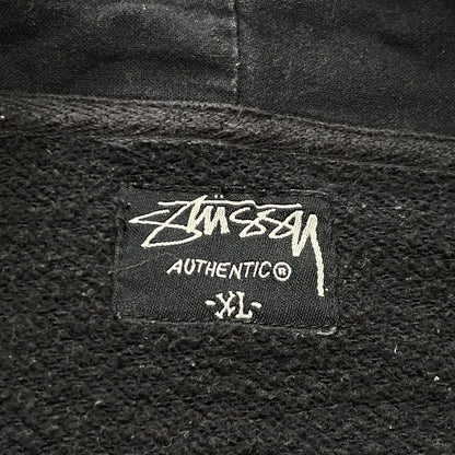 【中古品】【メンズ】 STUSSY ステューシー ZIP UP HOODIE ジップ アップ フーディ トップス 142-260922-sa-12-teih サイズ：XL カラー：ブラック 万代Net店