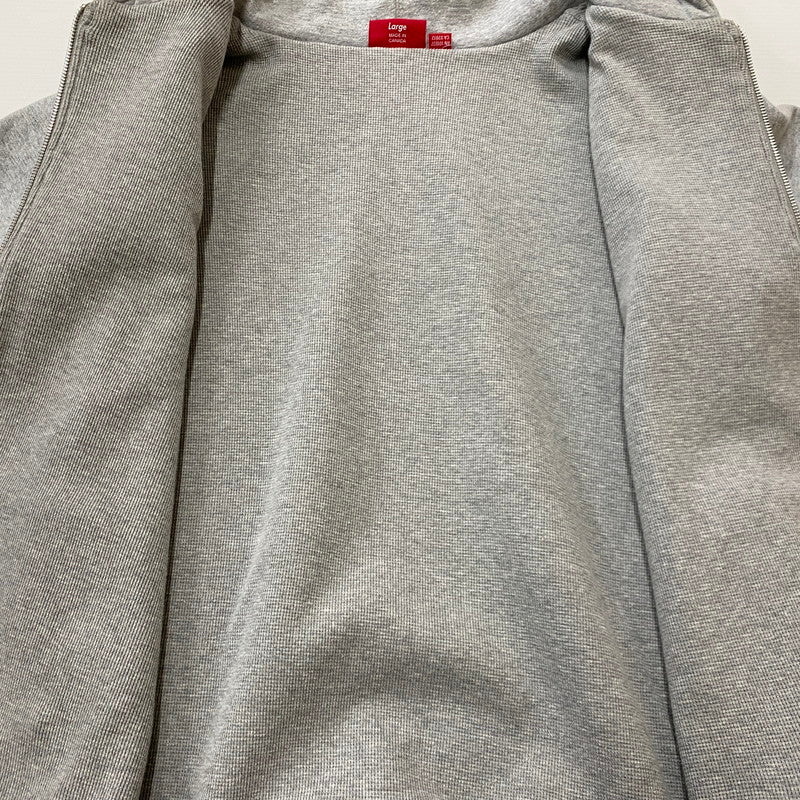 【中古品】【メンズ】 SUPREME シュプリーム ARC THERMAL LINED ZIP UP HOODED SWEATSHIRT アーク サーマル ラインド ジップ アップ フーデッド スウェット シャツ トップス 149-260922-sa-10-teih サイズ：L カラー：グレー 万代Net店