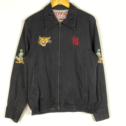 【中古品】【メンズ】 HOUSTON ヒューストン VIETNAM JACKET 50447 ベトナム ジャケット アウター 145-260922-sa-02-teih サイズ：M カラー：ブラック 万代Net店