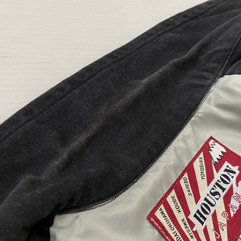 【中古品】【メンズ】 HOUSTON ヒューストン VIETNAM JACKET 50447 ベトナム ジャケット アウター 145-260922-sa-02-teih サイズ：M カラー：ブラック 万代Net店