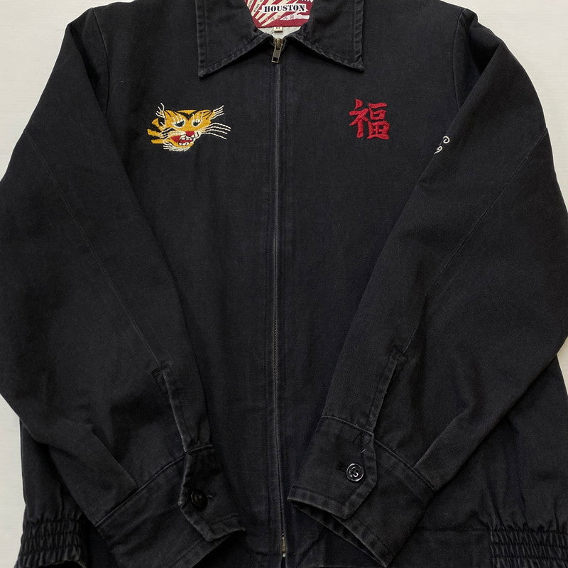 【中古品】【メンズ】 HOUSTON ヒューストン VIETNAM JACKET 50447 ベトナム ジャケット アウター 145-260922-sa-02-teih サイズ：M カラー：ブラック 万代Net店