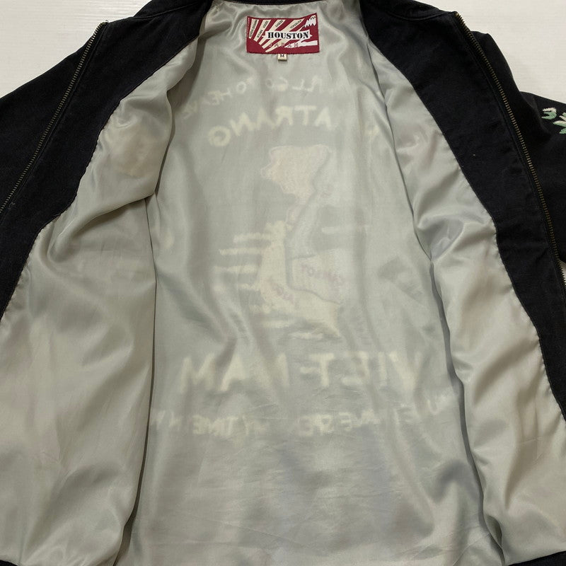 【中古品】【メンズ】 HOUSTON ヒューストン VIETNAM JACKET 50447 ベトナム ジャケット アウター 145-260922-sa-02-teih サイズ：M カラー：ブラック 万代Net店