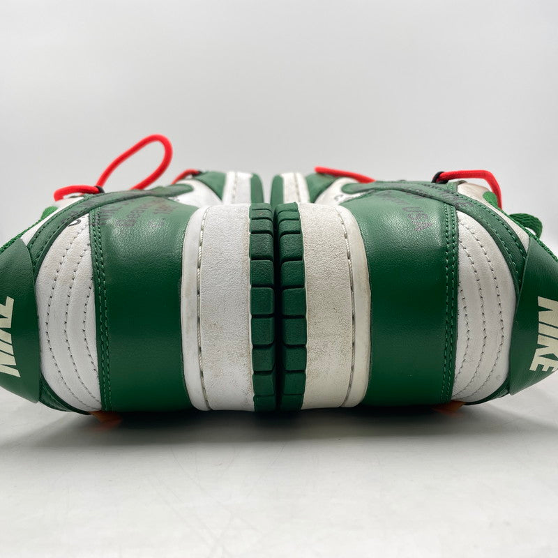 【中古品】【メンズ】 NIKE ナイキ × OFF-WHITE オフホワイト DUNK LOW LTHR " PINE GREEN" CT0856-100 ダンク ロー レザー パイングリーン スニーカー 靴 シューズ 160-260926-yo-08-teih サイズ：27.5cm カラー：グリーン/ホワイト 万代Net店