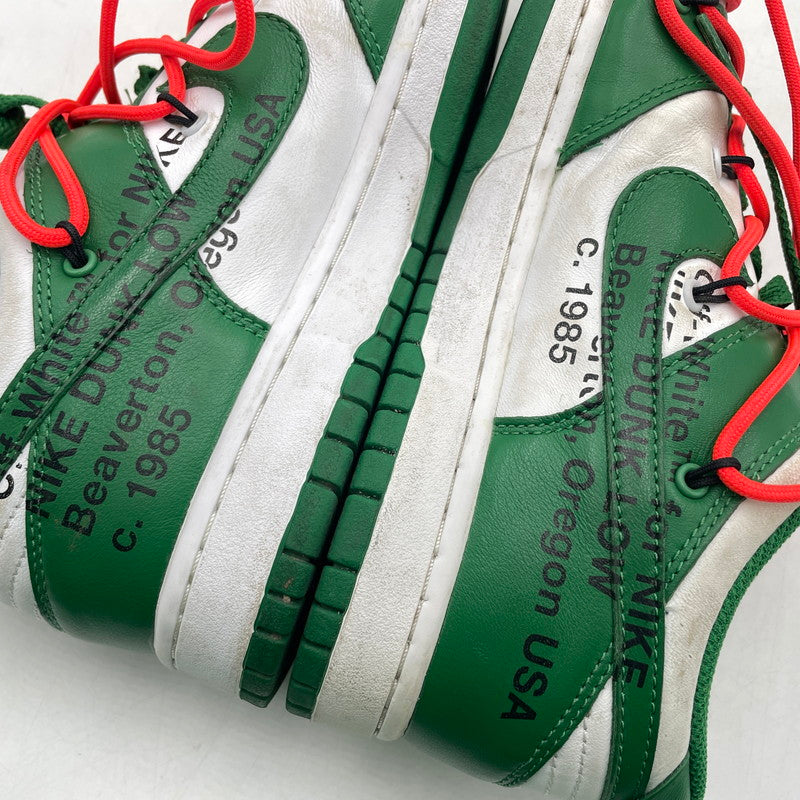 【中古品】【メンズ】 NIKE ナイキ × OFF-WHITE オフホワイト DUNK LOW LTHR " PINE GREEN" CT0856-100 ダンク ロー レザー パイングリーン スニーカー 靴 シューズ 160-260926-yo-08-teih サイズ：27.5cm カラー：グリーン/ホワイト 万代Net店