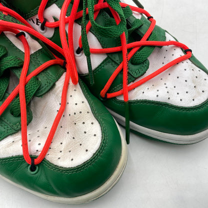 【中古品】【メンズ】 NIKE ナイキ × OFF-WHITE オフホワイト DUNK LOW LTHR " PINE GREEN" CT0856-100 ダンク ロー レザー パイングリーン スニーカー 靴 シューズ 160-260926-yo-08-teih サイズ：27.5cm カラー：グリーン/ホワイト 万代Net店