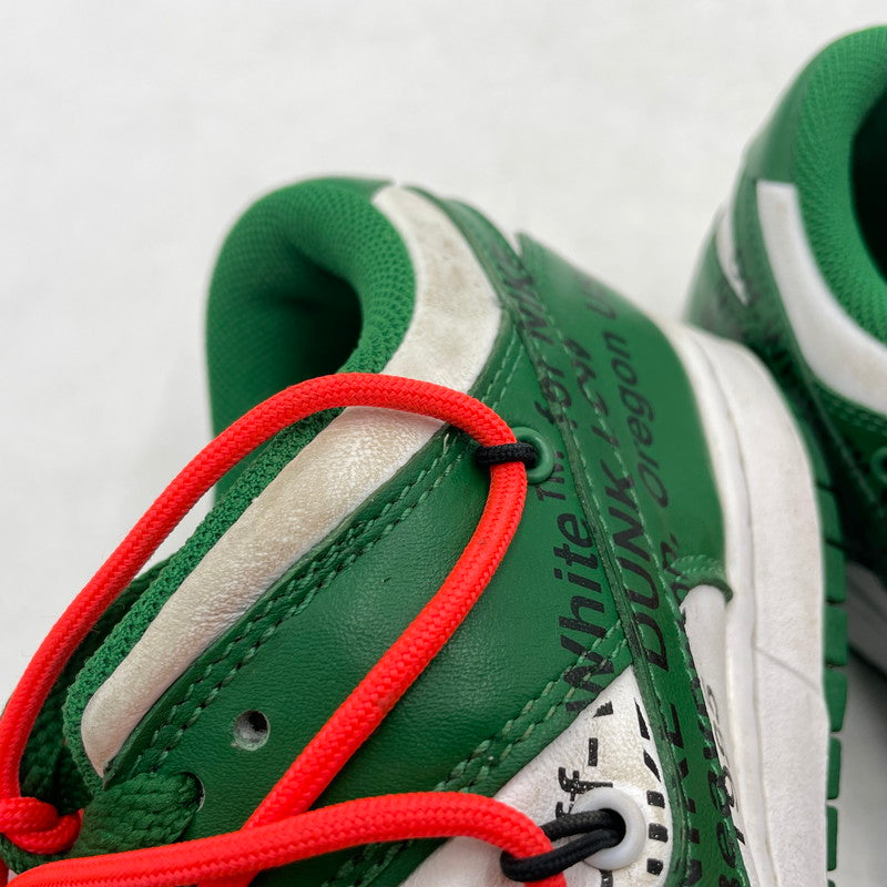 【中古品】【メンズ】 NIKE ナイキ × OFF-WHITE オフホワイト DUNK LOW LTHR " PINE GREEN" CT0856-100 ダンク ロー レザー パイングリーン スニーカー 靴 シューズ 160-260926-yo-08-teih サイズ：27.5cm カラー：グリーン/ホワイト 万代Net店