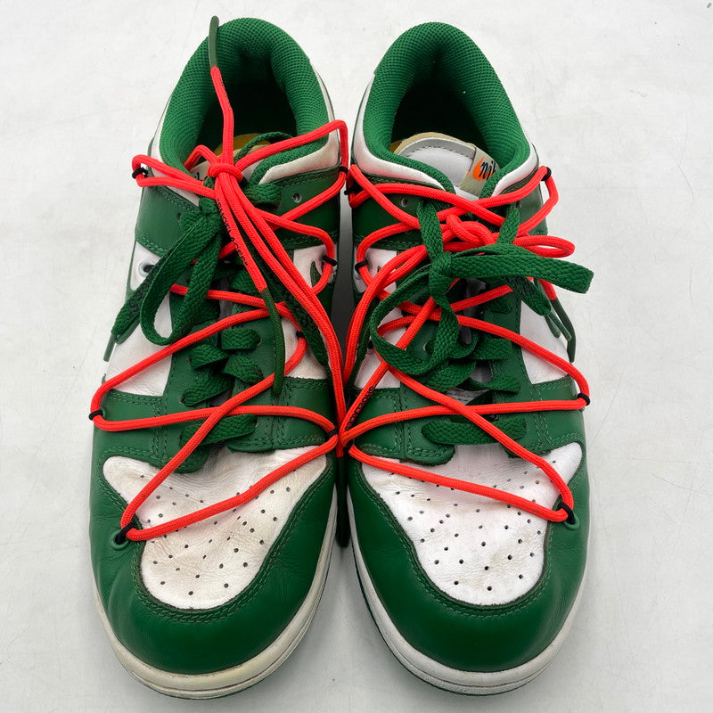 【中古品】【メンズ】 NIKE ナイキ × OFF-WHITE オフホワイト DUNK LOW LTHR " PINE GREEN" CT0856-100 ダンク ロー レザー パイングリーン スニーカー 靴 シューズ 160-260926-yo-08-teih サイズ：27.5cm カラー：グリーン/ホワイト 万代Net店