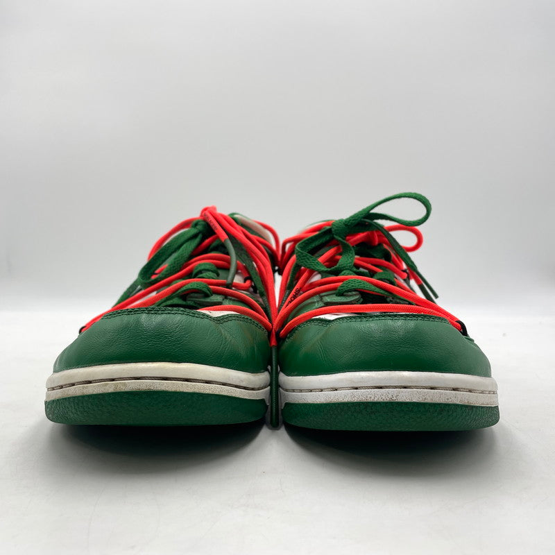 【中古品】【メンズ】 NIKE ナイキ × OFF-WHITE オフホワイト DUNK LOW LTHR " PINE GREEN" CT0856-100 ダンク ロー レザー パイングリーン スニーカー 靴 シューズ 160-260926-yo-08-teih サイズ：27.5cm カラー：グリーン/ホワイト 万代Net店