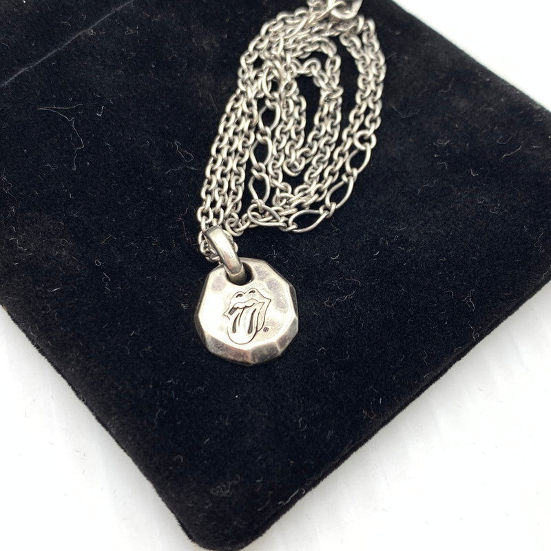 【中古品】【メンズ】 GARNI ガルニ ROLLING STONES SILVER NECKLACE ローリング ストーンズ シルバー ネックレス アクセサリー 925 192-260926-ko-21-teih カラー：シルバー 万代Net店