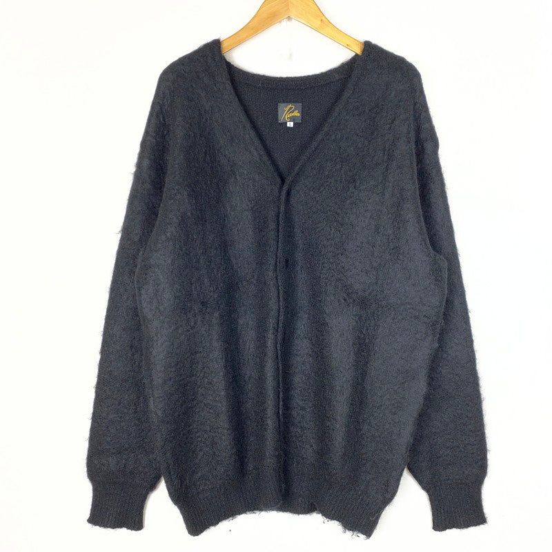 【中古品】【メンズ】 NEEDLES ニードルス × FOREMOST フォアモースト 別注コラボ MOHAIR CARDIGAN LQ497 モヘア カーディガン トップス 140-260922-sa-01-teih サイズ：L カラー：ブラック 万代Net店
