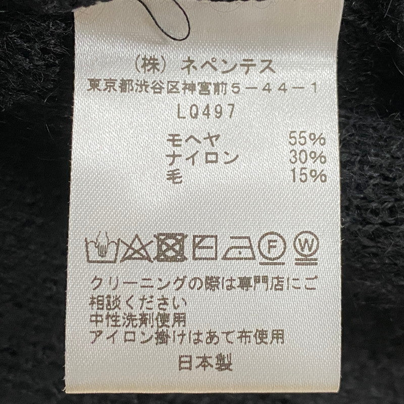 【中古品】【メンズ】 NEEDLES ニードルス × FOREMOST フォアモースト 別注コラボ MOHAIR CARDIGAN LQ497 モヘア カーディガン トップス 140-260922-sa-01-teih サイズ：L カラー：ブラック 万代Net店