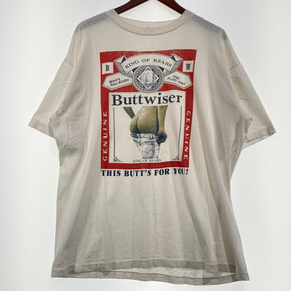 【中古品】【メンズ】 UNION GULF ユニオン ガルフ BUTTWISER TEE パットワイザー Tシャツ 半袖 トップス 145-260922-sa-14-teih サイズ：XL カラー：ホワイト 万代Net店