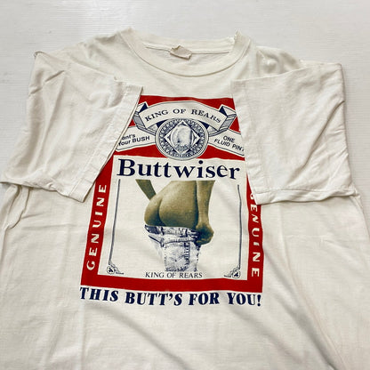 【中古品】【メンズ】 UNION GULF ユニオン ガルフ BUTTWISER TEE パットワイザー Tシャツ 半袖 トップス 145-260922-sa-14-teih サイズ：XL カラー：ホワイト 万代Net店