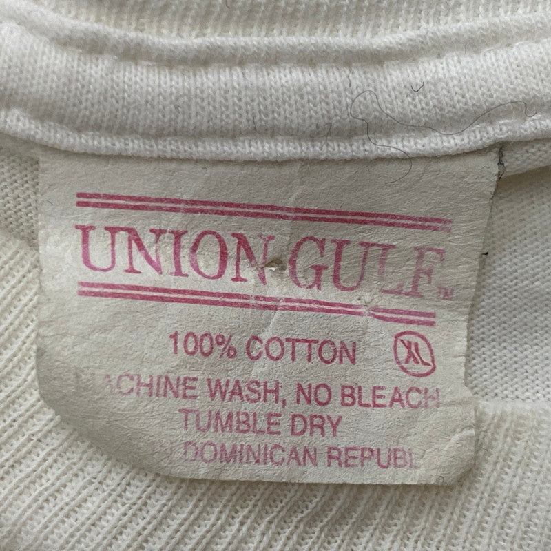【中古品】【メンズ】 UNION GULF ユニオン ガルフ BUTTWISER TEE パットワイザー Tシャツ 半袖 トップス 145-260922-sa-14-teih サイズ：XL カラー：ホワイト 万代Net店