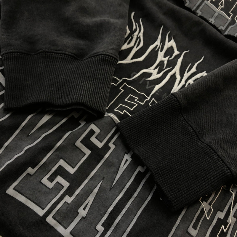 【中古品】【メンズ】 GIVENCHY ジバンシィ BMJ0J73Y8T LAYERED PULLOVER PARKA レイヤード プルオーバー パーカー 長袖 トップス USED加工 141-260925-sa-10-teih サイズ：L カラー：ブラック 万代Net店