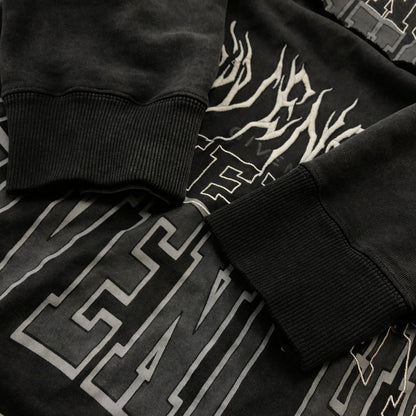 【中古品】【メンズ】 GIVENCHY ジバンシィ BMJ0J73Y8T LAYERED PULLOVER PARKA レイヤード プルオーバー パーカー 長袖 トップス USED加工 141-260925-sa-10-teih サイズ：L カラー：ブラック 万代Net店
