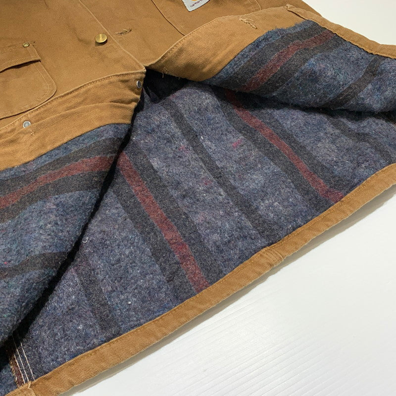 【中古品】【メンズ】 Carhartt カーハート 80's~ MICHIGAN CHORE COAT VINTAGE 6BLC 80年代~ ミシガン チョア コート アウター ワークジャケット ヴィンテージ 145-260923-ko-15-teih サイズ：42 カラー：ブラウン 万代Net店